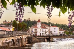 Tomar is a beautiful city, as seem from the Bela Vista restaurant where wisteria hangs