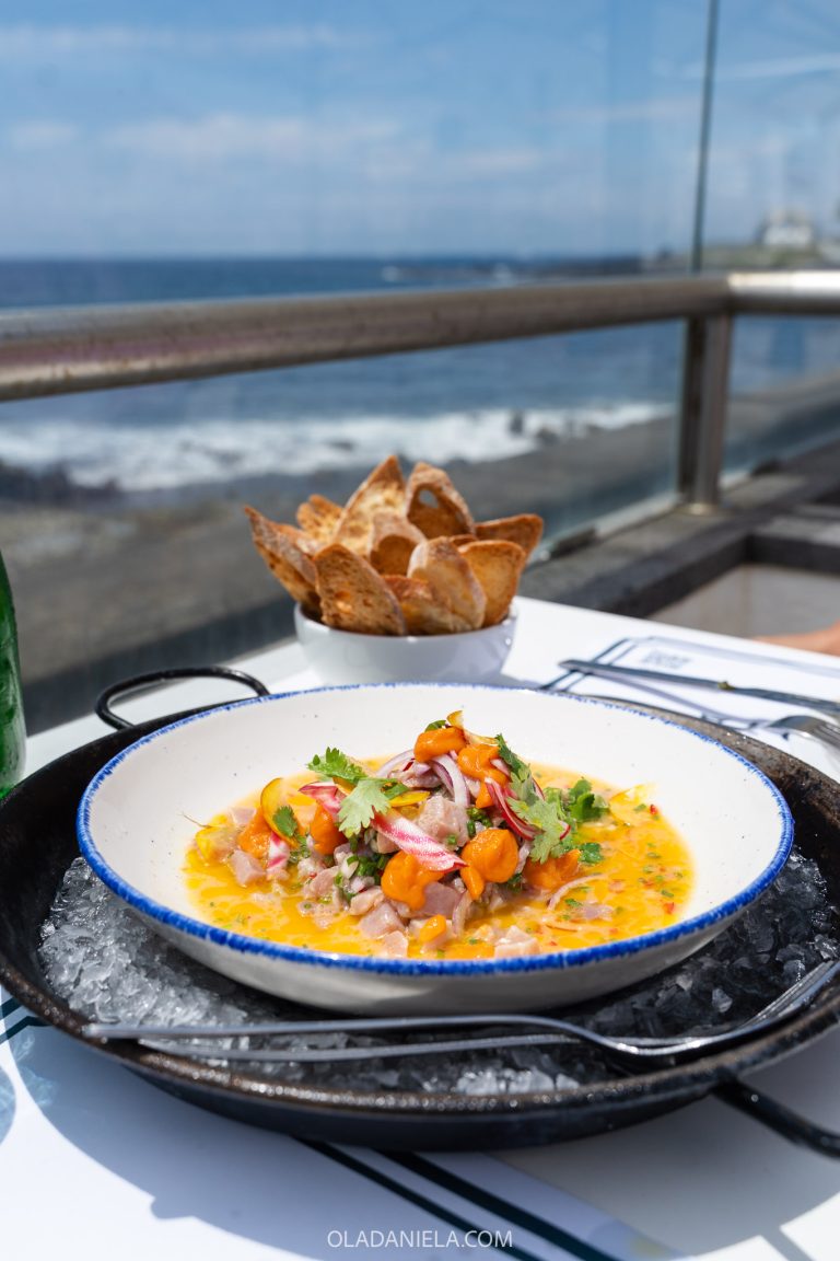 Ceviche at Boca Aberta in Lagoa, one of the best restaurants on São Miguel Island, Azores