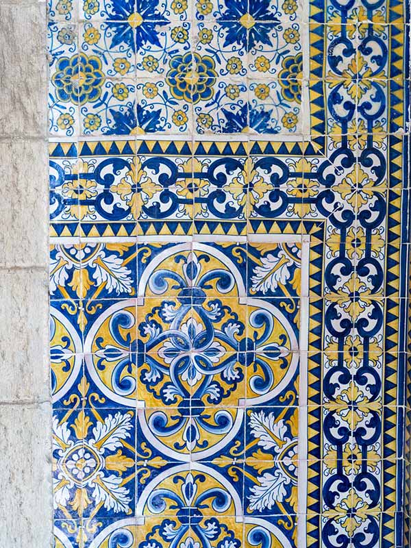 Incredible azulejos at Convento de Chelas