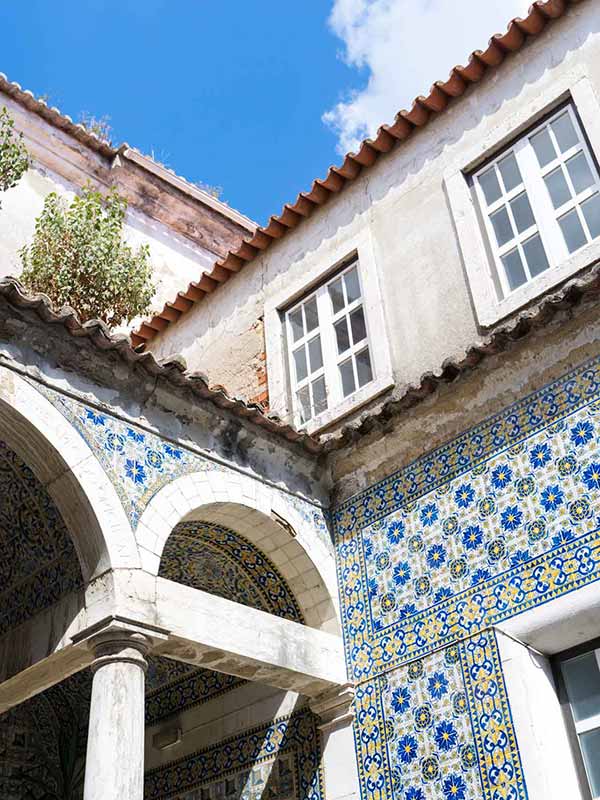 Incredible azulejos at Convento de Chelas