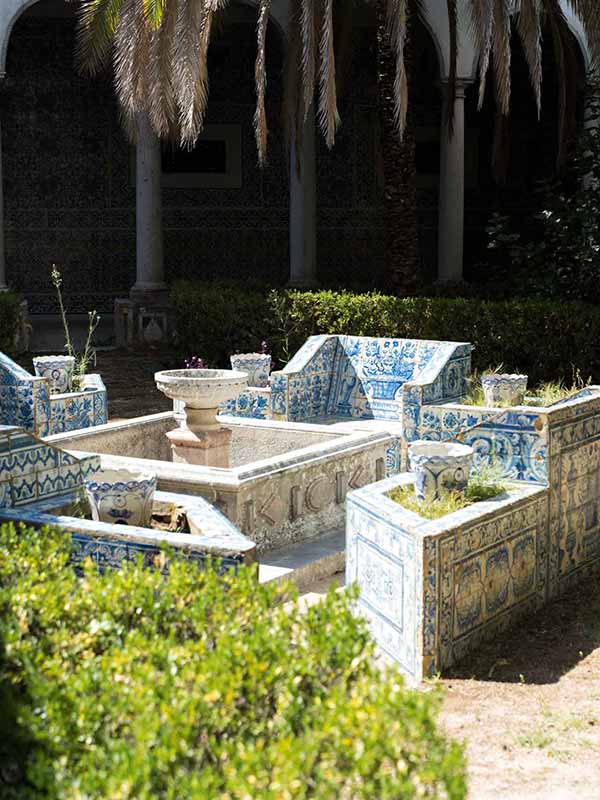 Incredible azulejos at Convento de Chelas