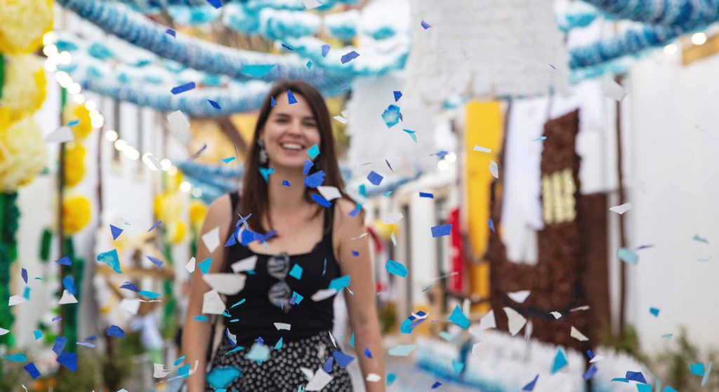 Daniela at Festa dos Tabuleiros, Portugal