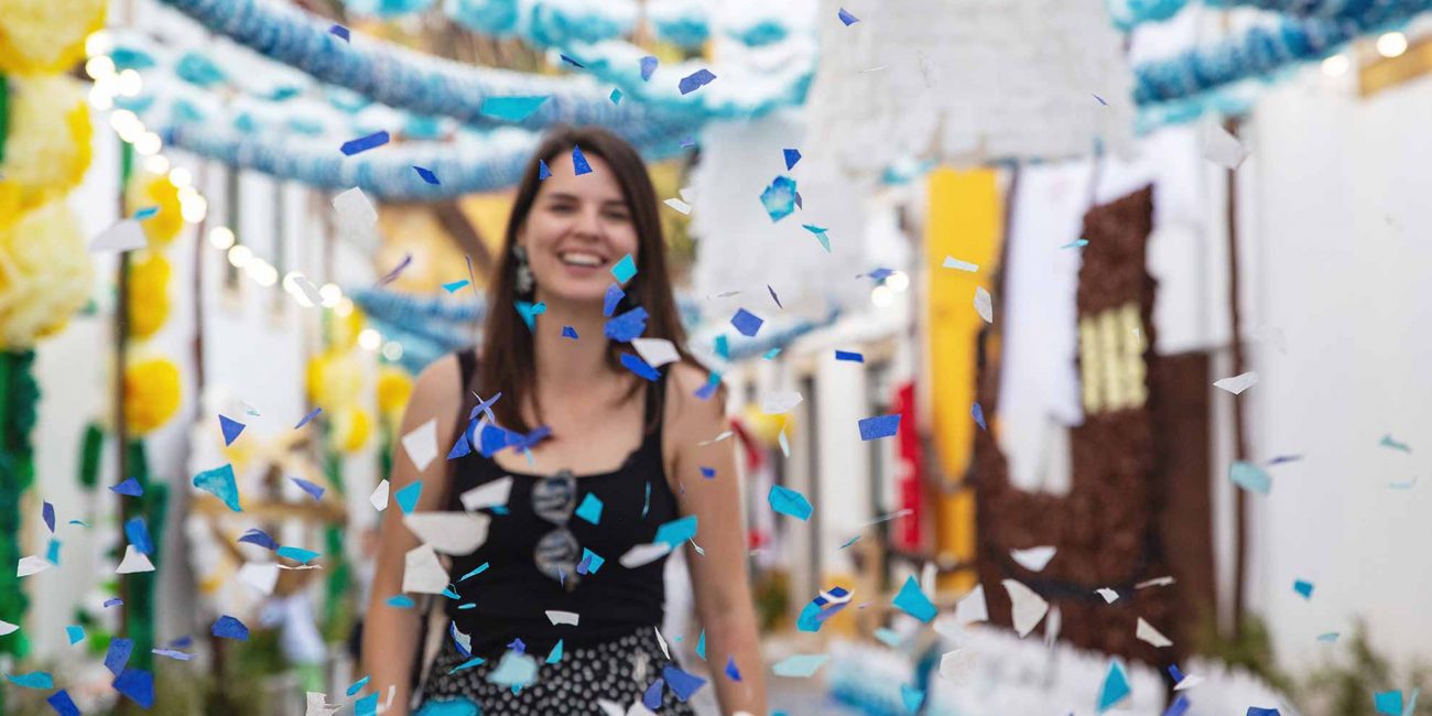 Daniela at Festa dos Tabuleiros, Portugal