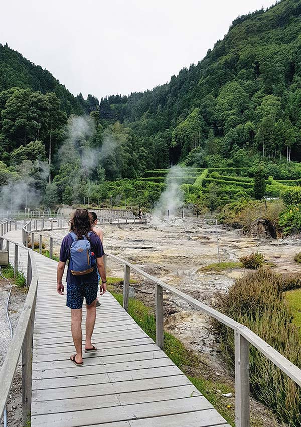 Thermal activity at Furnas in the Azores