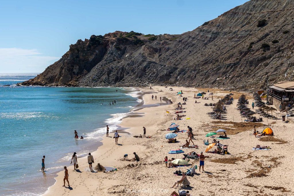 Praia Burgau beach in Lagos, ALgarve