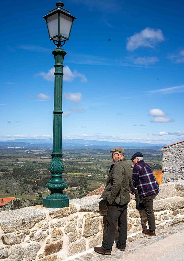 Old men in Monsanto Historic Rock Village Portugal