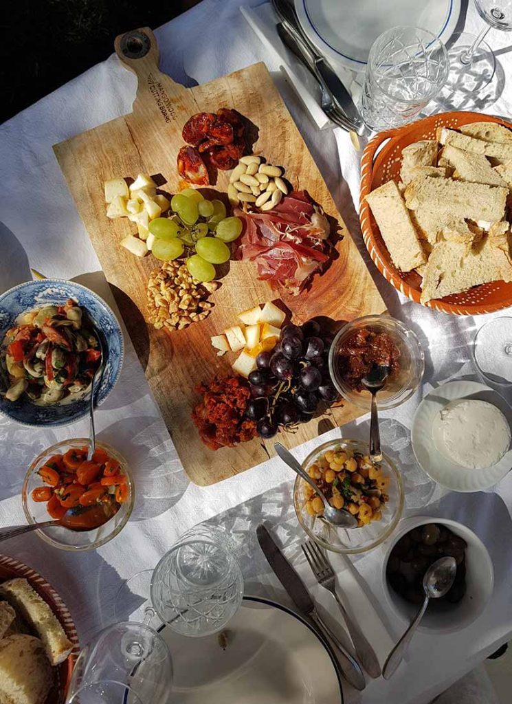 Cheese and charcuterie Morgado do Quintao wine tasting, Algarve, Portugal