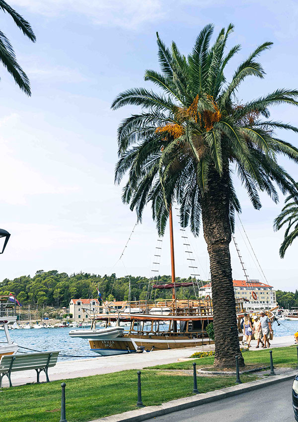 Makarska old town on the Dalmatian Coast in Croatia