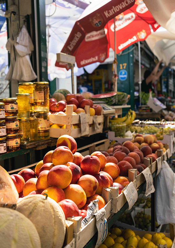 Makarska old town on the Dalmatian Coast in Croatia