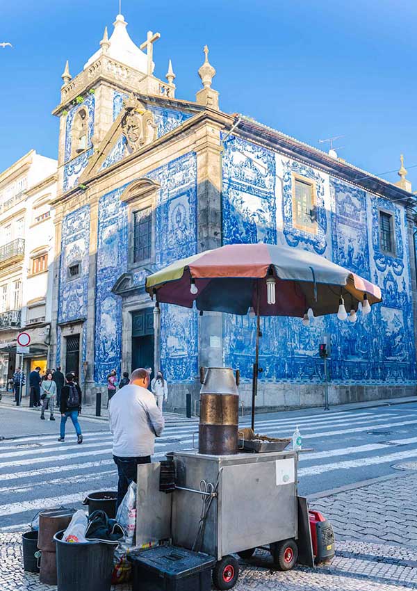 Tiles at Capela das Almas de Catarina or Santa Catarina Chapel in Porto
