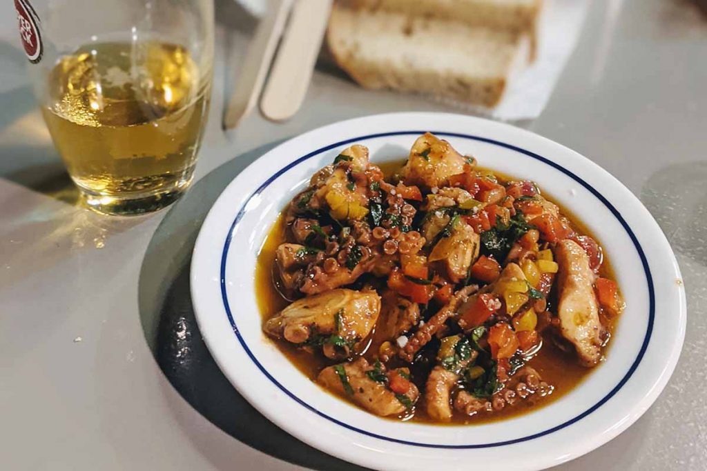 Salada polvo or octopus salad is one of my favourite Portuguese dishes