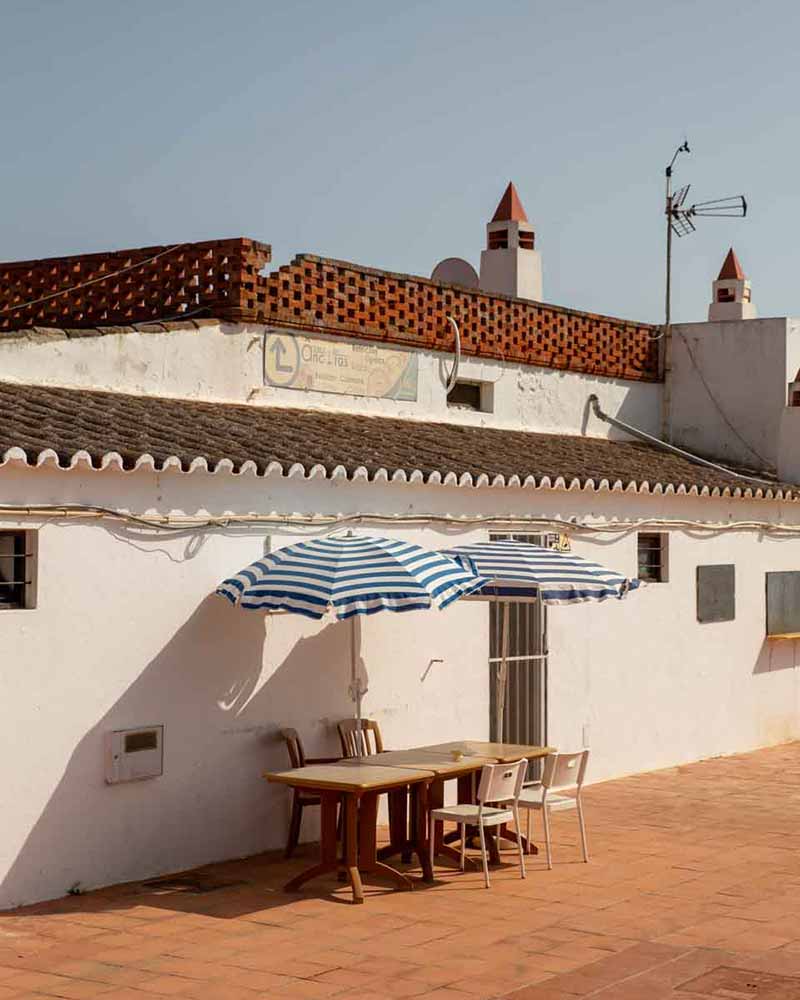 Sand island off the coast of the Algarve, Portugal