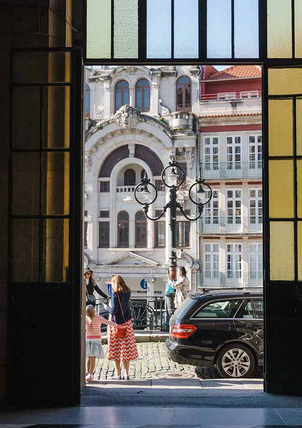 São Bento Railway Station in Porto is covered in beautiful antique azulejos and tiles