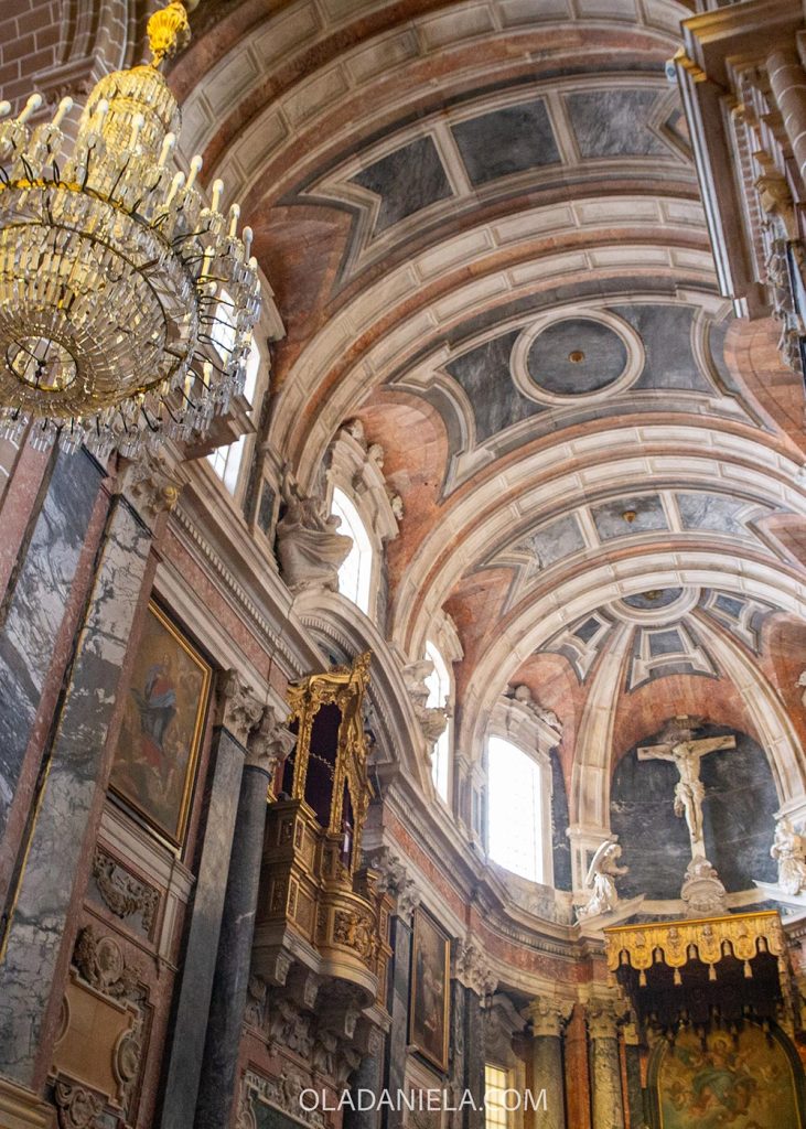 Beautiful interior of the Evora Cathedral in the Alentejo