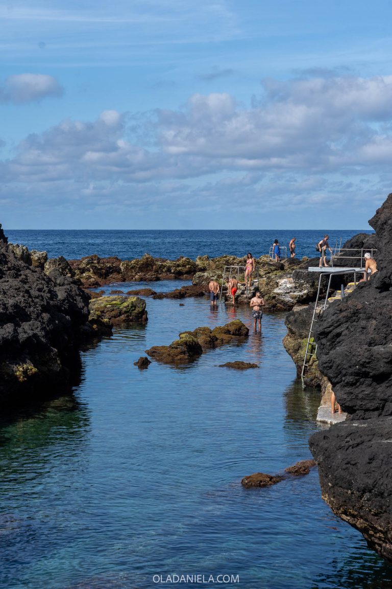 Piscinas Naturais Biscoitos rock ocean pools, one of the best things to do on Terceira Island, Azores
