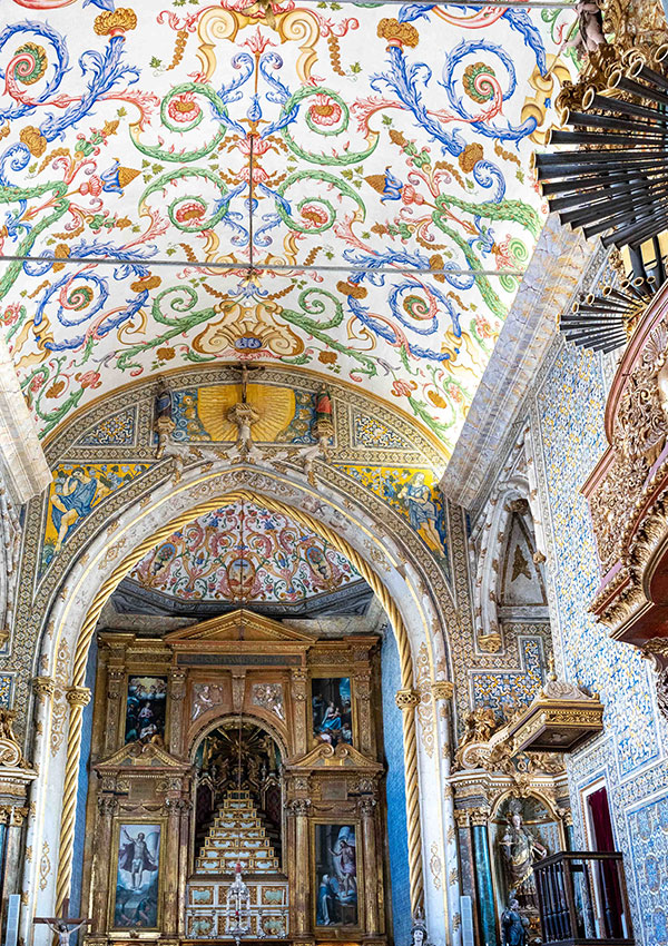 Colourful beauty of Capela de São Miguel - Coimbra University
