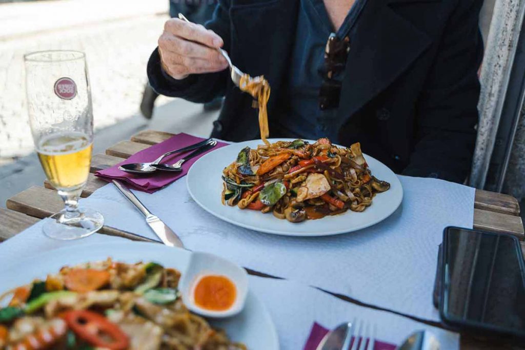 Food at Thailander, Porto, Portugal