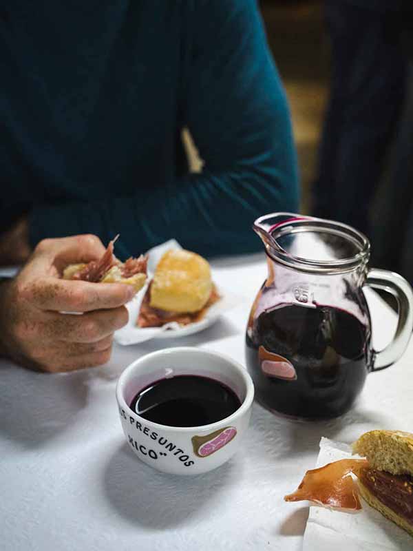 Wine at Casa dos Presuntos Xico, Porto, Portugal