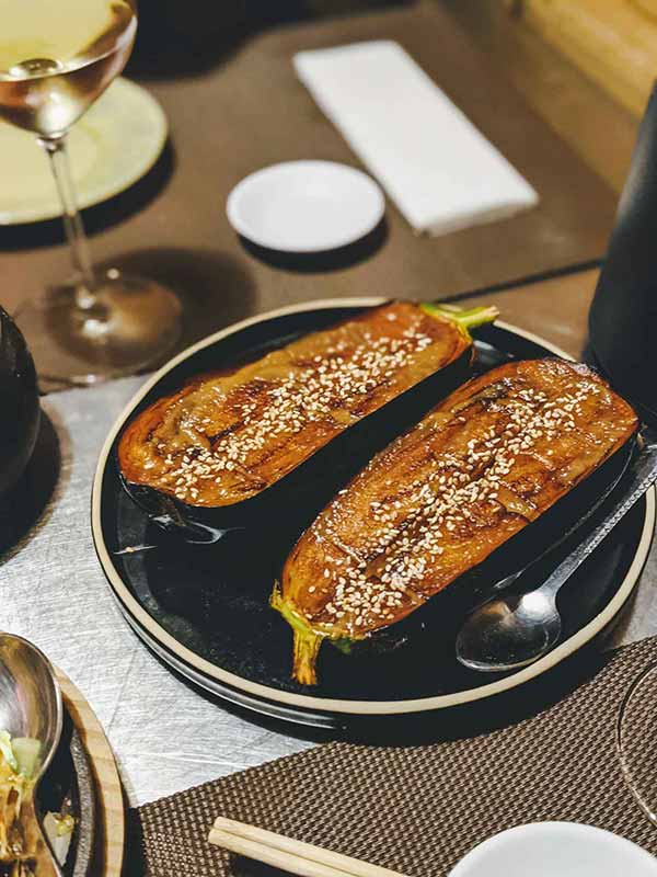 Food at Shiko restaurant, Porto, Portugal