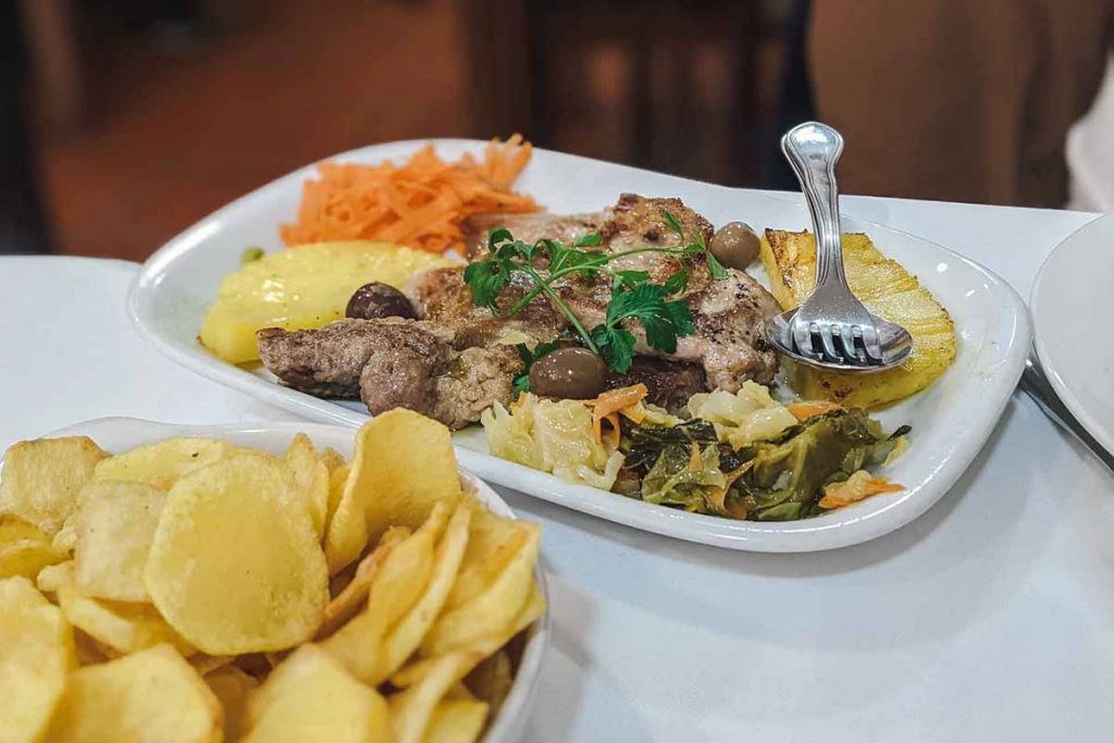 Food at O Rapido, Porto, Portugal