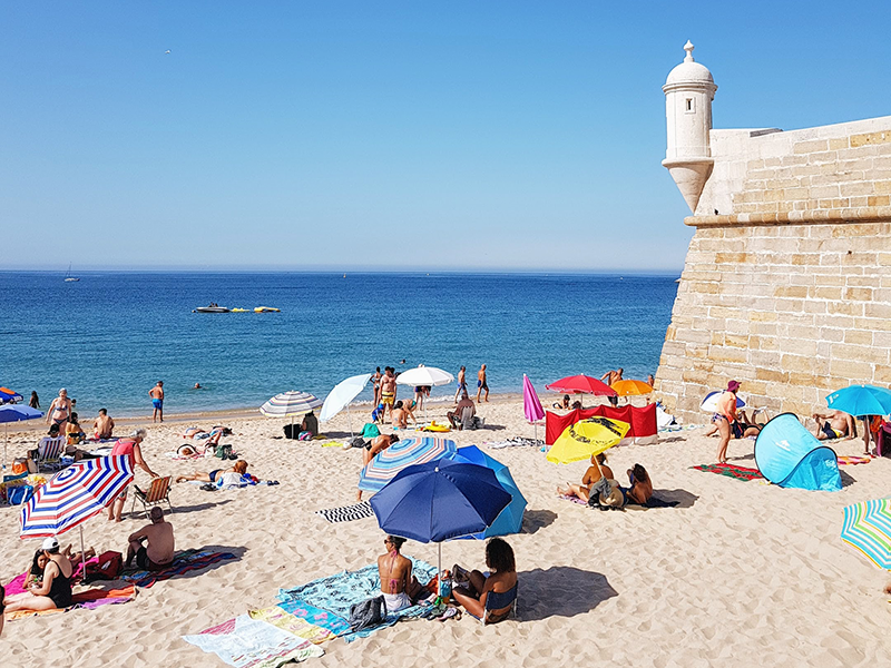 Sesimbra beach, Portugal, is one of Lisbon's best day trips